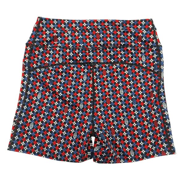 Free People Movement Shorts Womens Small Black Combo Odessa Print High Waist Gym - Picture 4 of 10